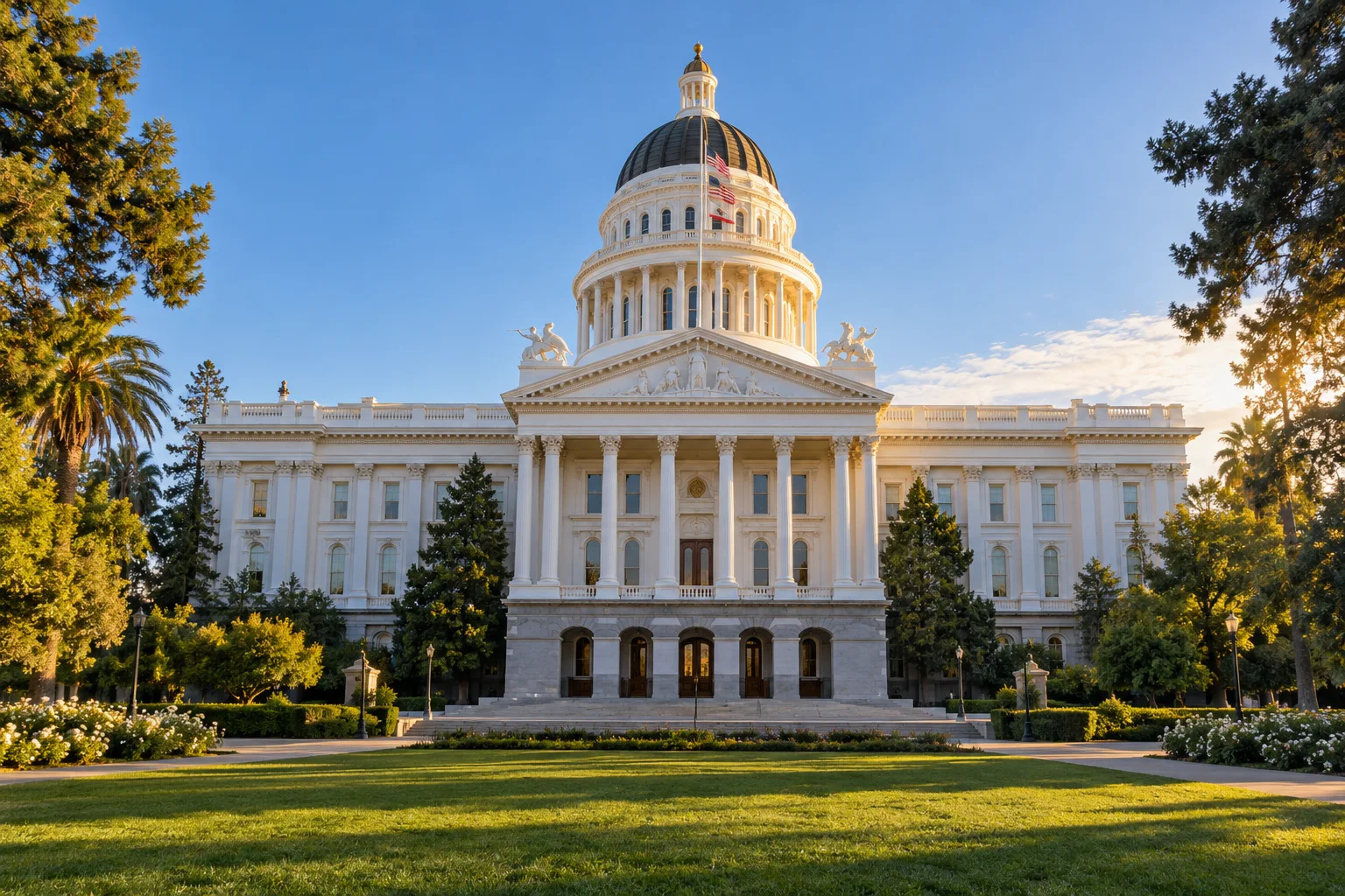 Illustration of California’s State Capitol in Sacramento